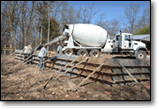 Concrete Truck Pouring Stemwall