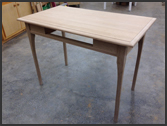 Oak desk under construction