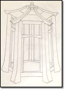 Pagoda Lamp sketch